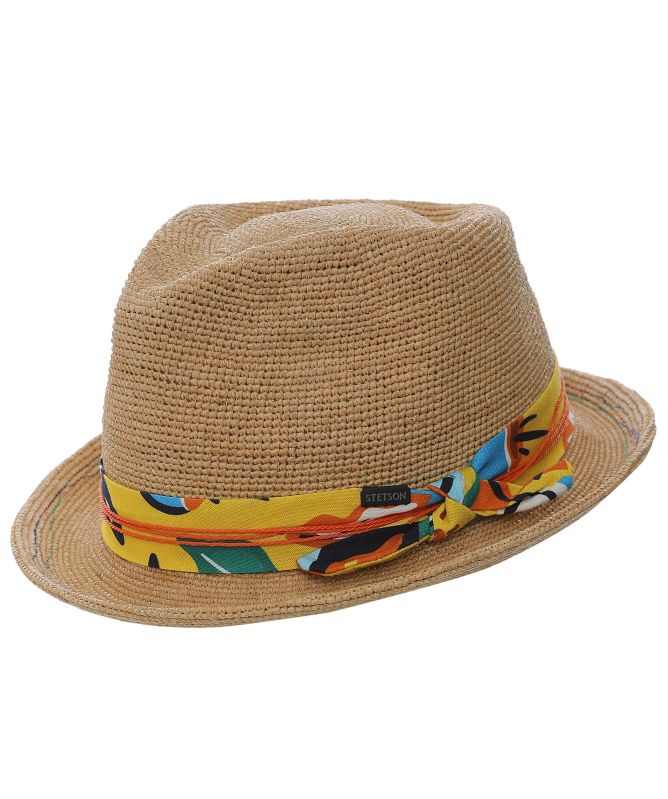 Stetson Raffia Crochet Fedora