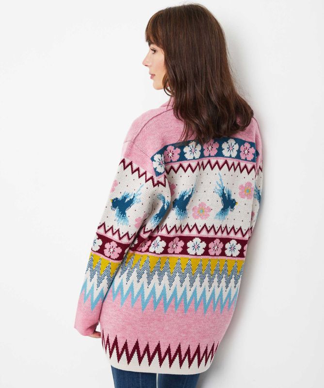 Hayley Menzies Merino Charming Birds Cardigan