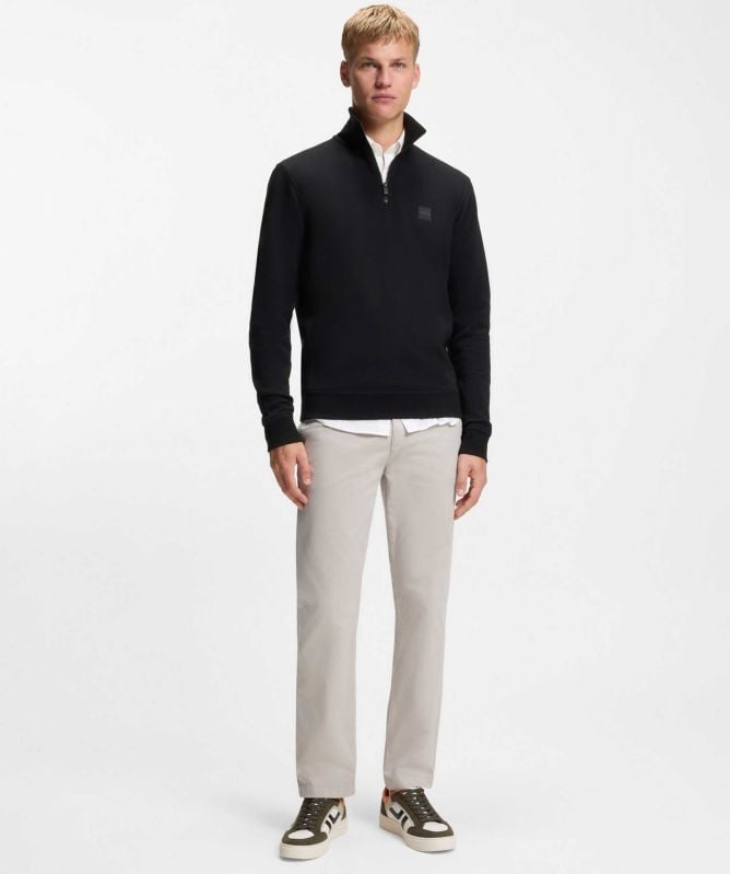 BOSS Cotton Half-Zipper Zetrust Sweatshirt