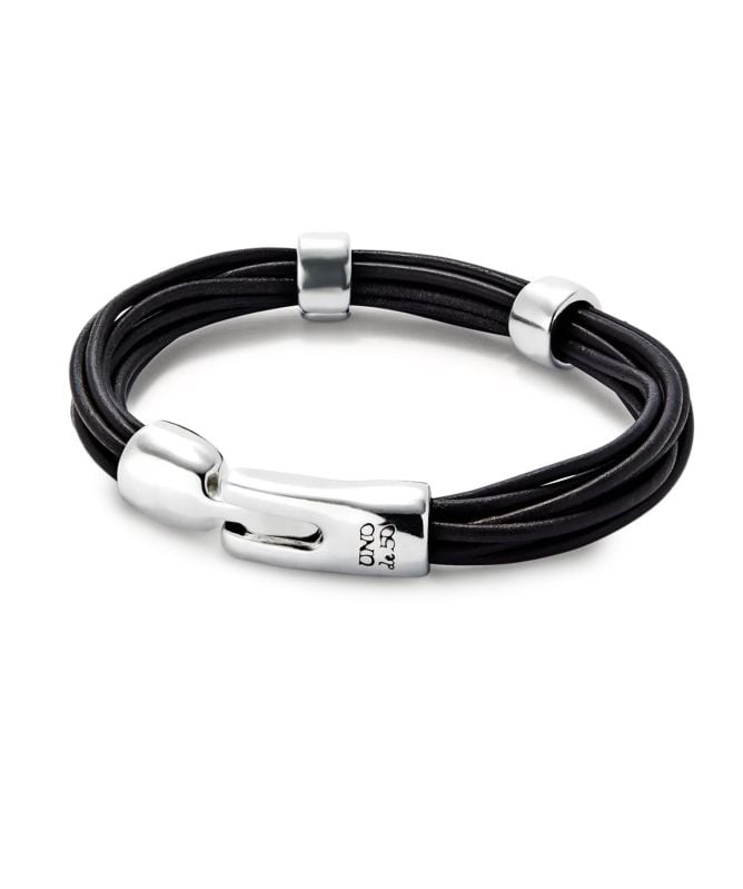 UNOde50 Multi Strand Leather Clasp Bracelet