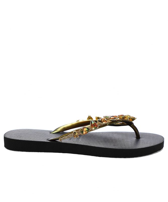 Uzurii Alexia Crystal Flip Flops