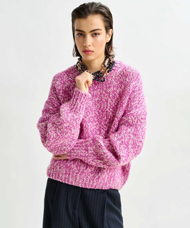 Essentiel Antwerp Izura Melange Wool Blend Jumper