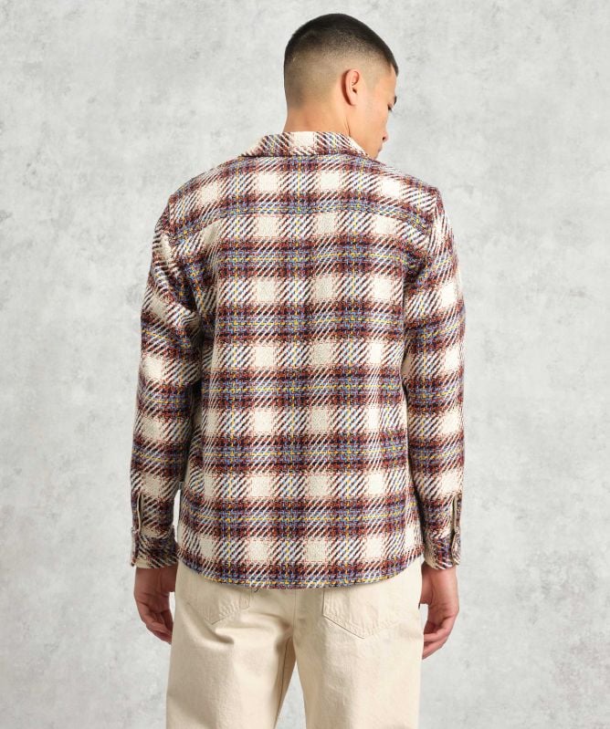 Wax London Check Whiting Overshirt