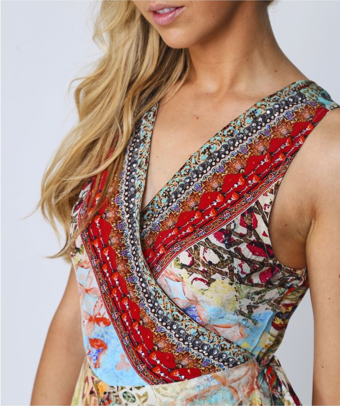 Inoa Gaia Arizona Silk Wrap Dress