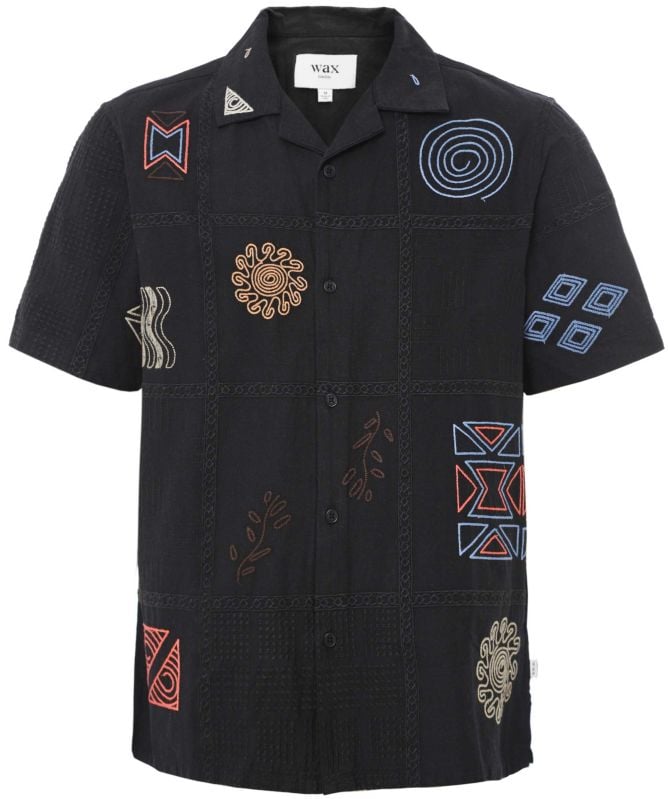 Wax London Doodle Embroidered Didcot Shirt