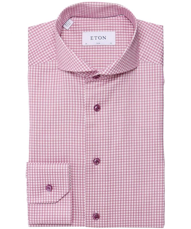 Eton Slim Fit Gingham Shirt