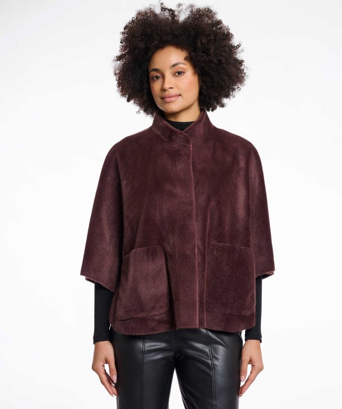 Rino and Pelle Dewi Faux Fur Cape