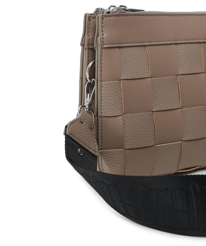 Ilse Jacobsen Square Braided Crossbody Bag