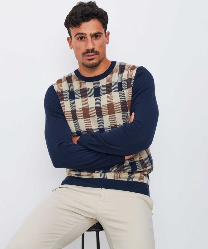 Aquascutum Macro Check Jumper