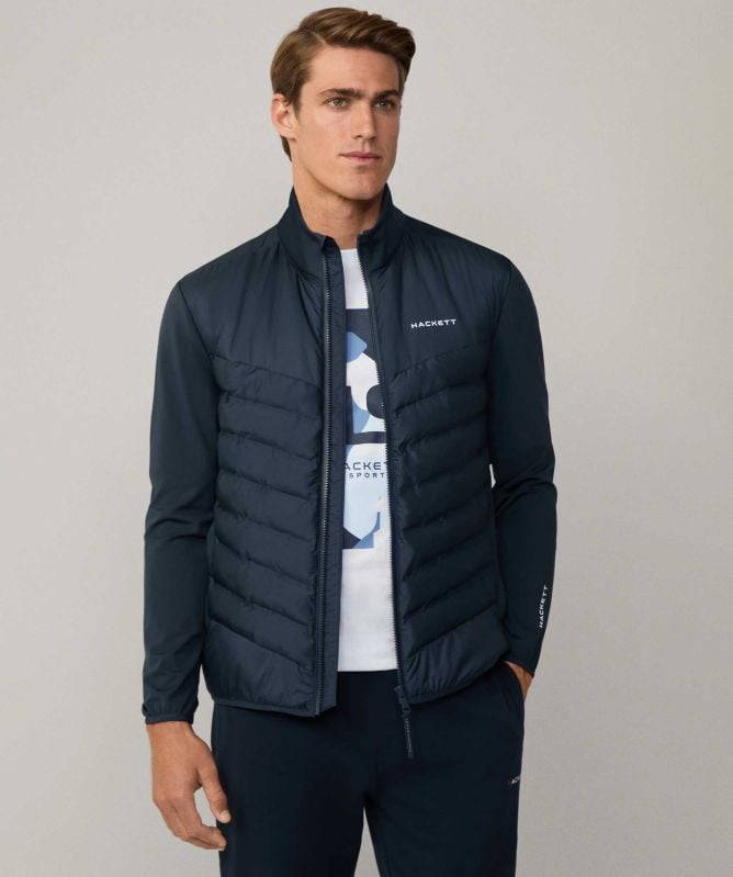 Hackett Quilted Zip Sweatshirt