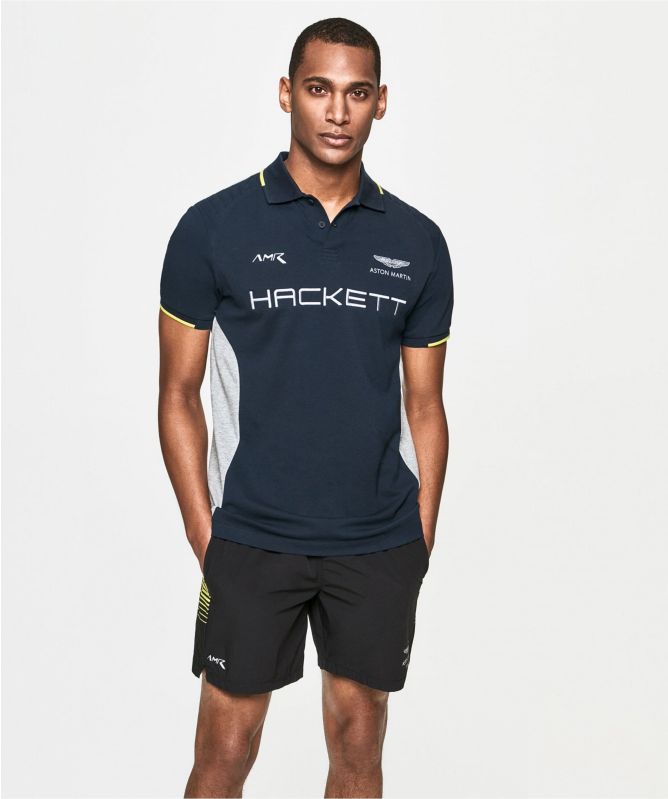 Hackett Contrast Panel AMR Polo Shirt