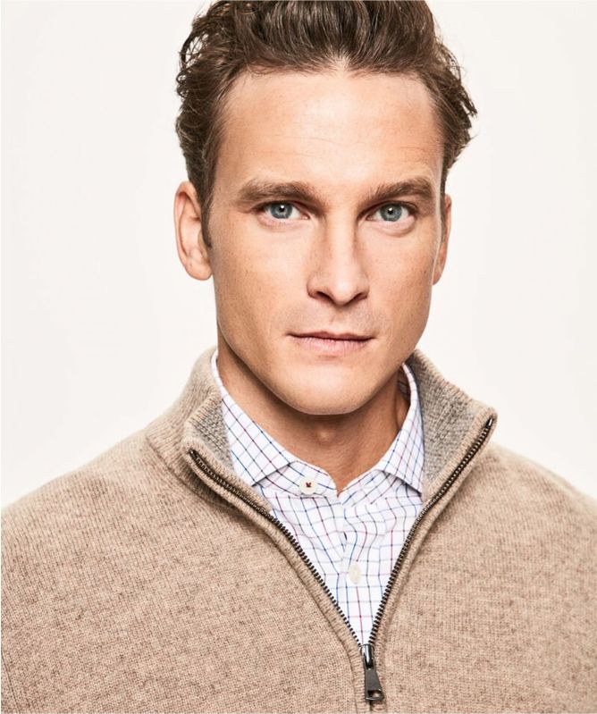 Hackett Lambswool Half-Zip Sweater