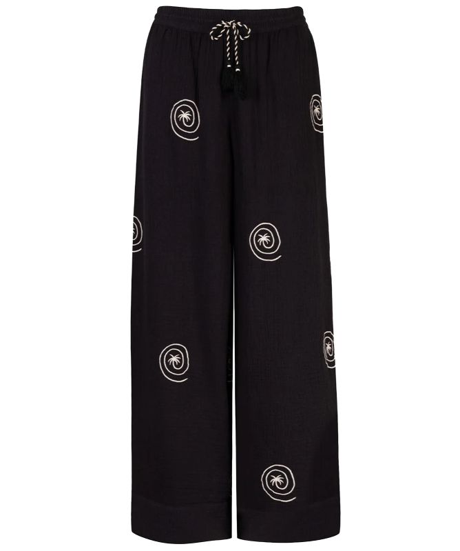 Chelsea Peers Embroidered Palm Loop Pants
