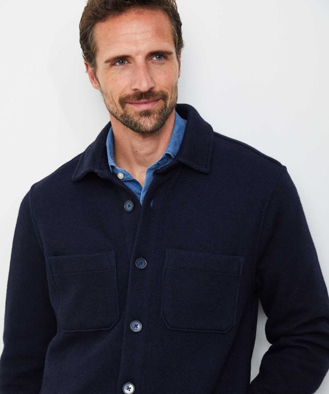 Thomas Maine Wool Blend Siena Overshirt