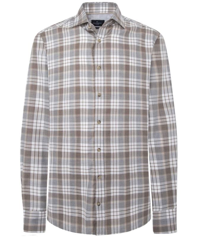 Hackett Tailored Fit Plaid Flannel Shirt