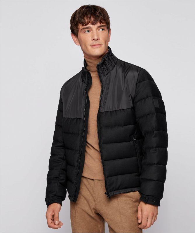 BOSS Virgin Wool Quilted Cink Jacket