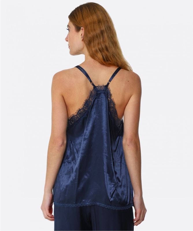 Greek Archaic Kori Metallic Silky Camisole