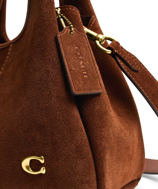 Coach Tan Suede Lana Shoulder Bag 23