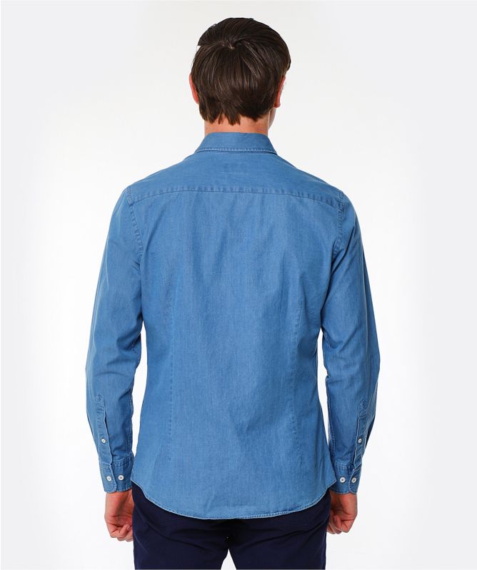 Hackett Slim Fit Denim Shirt