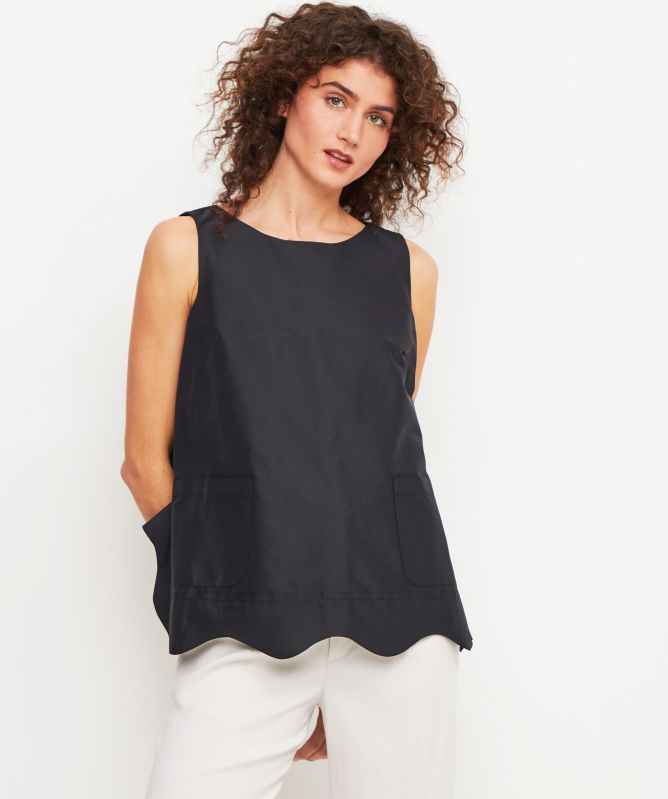 Bize Sleeveless Frill Top
