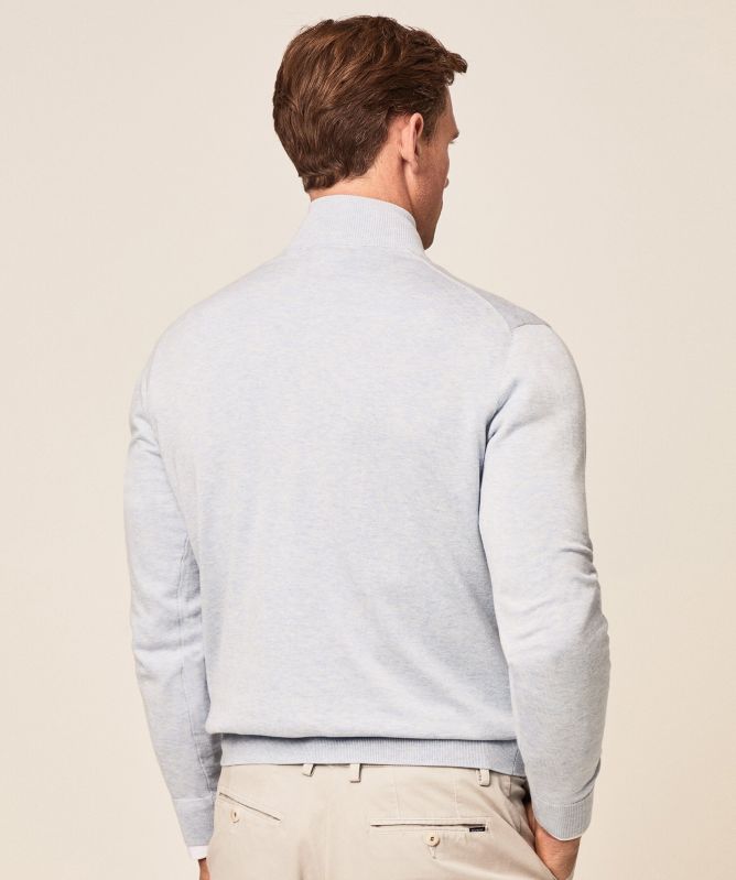 Hackett Cotton Silk Half-Zip Jumper