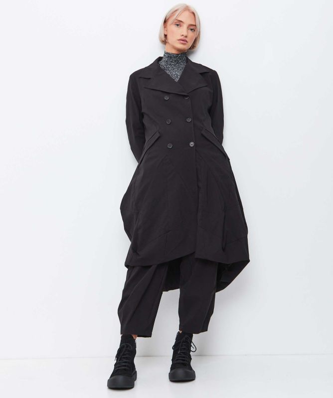 Manesera Double-Breasted Coat