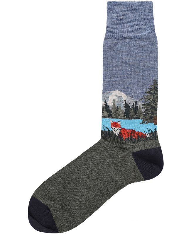 J. Blades Wool Blend Fox Socks