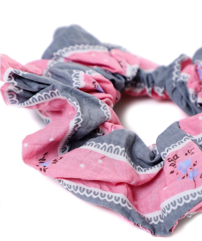 GANNI Cotton Seersucker Scrunchie