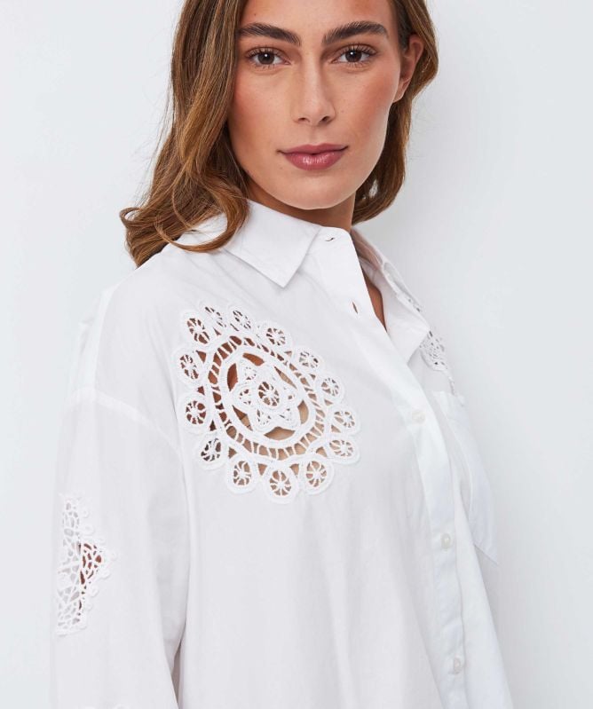 Essentiel Antwerp Identical Lace Patchwork Shirt