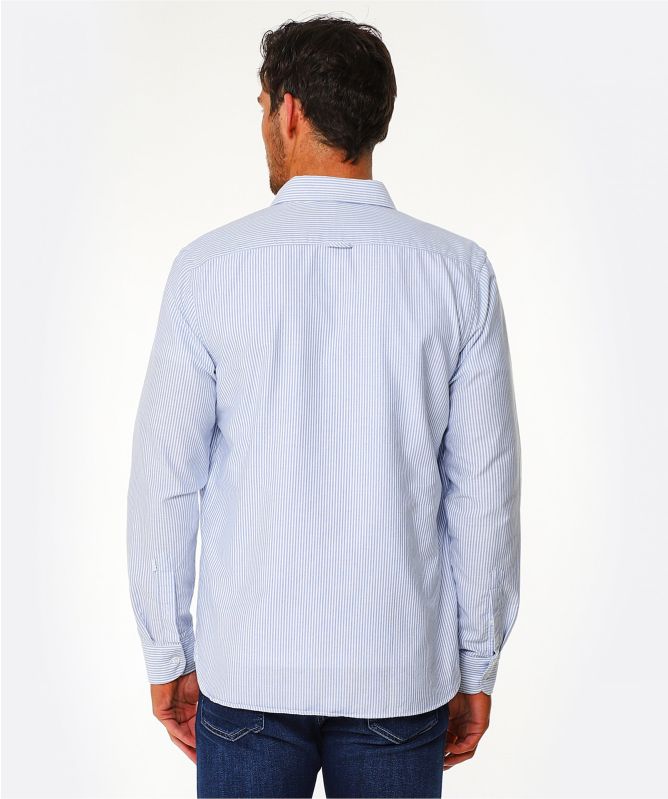 Edmmond Studios Regular Fit Striped Duck Shirt