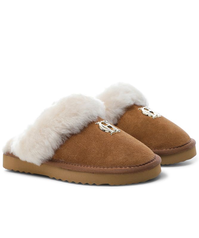 Holland Cooper HC Shearling Slippers