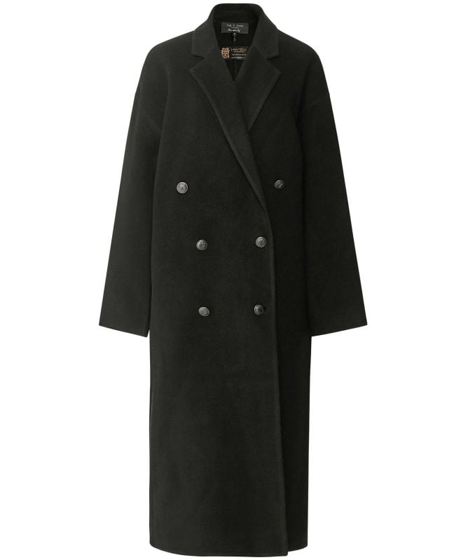 コート RAG  BONE Women Coats WAW23F2015TB15 0 BLACK Black Black 'Thea' double-breasted coat Rag & Bone