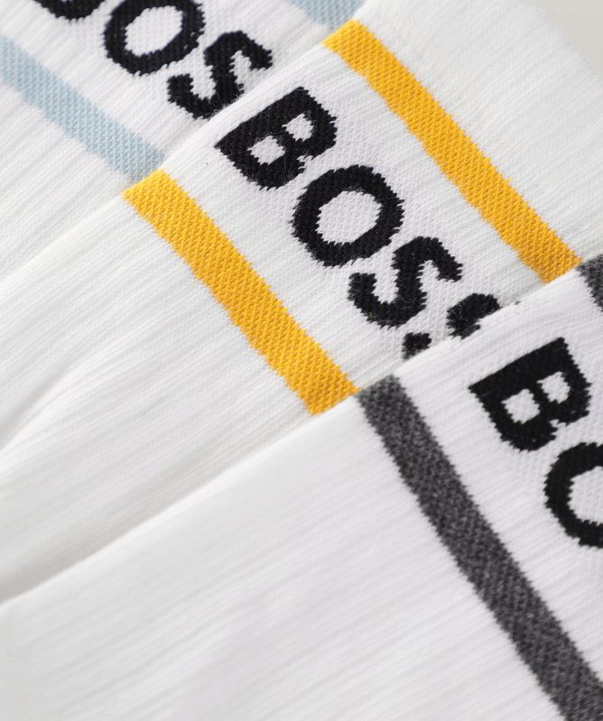 BOSS Striped Rib Socks 3 Pack