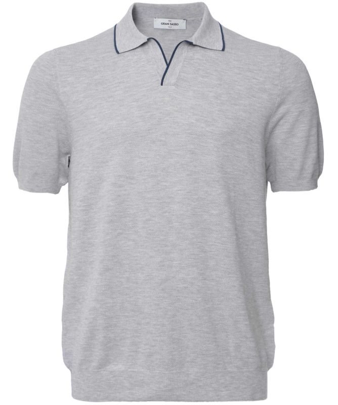 Gran Sasso Tipped Skipper Polo Shirt