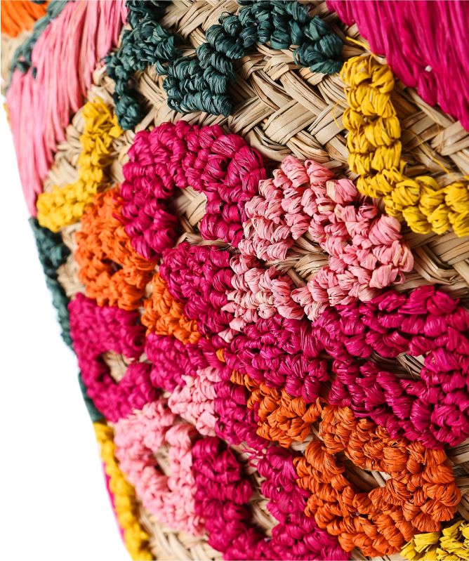 Uzurii Capri Raffia Beach Bag