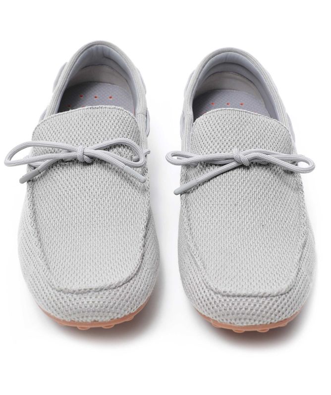 SWIMS Braided Lace Knit Loafers