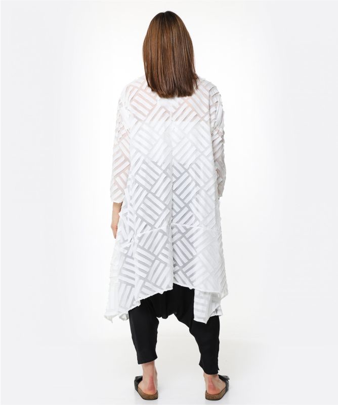 NU London Sheer Draped Cardigan