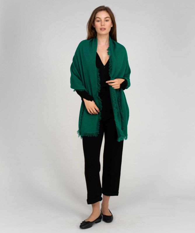 Van Kukil Cashmere Raw Edge Scarf