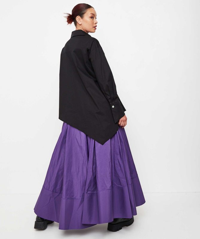 Bize Ruffled Cotton Shirt