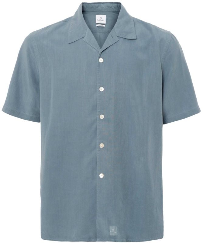 Paul Smith Lyocell Cotton Short Sleeve Shirt