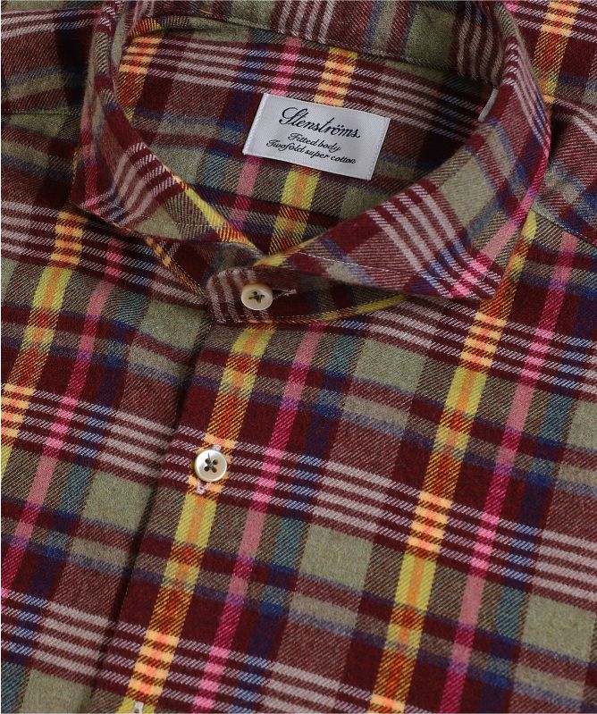 Stenstroms Fitted Body Check Flannel Shirt