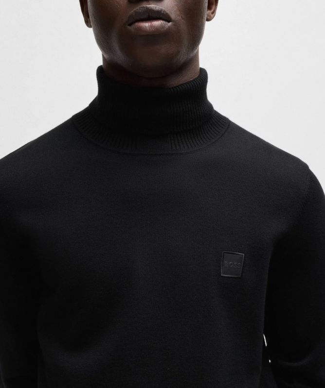 BOSS Cashmere Mix Akiro_S Roll Neck Jumper