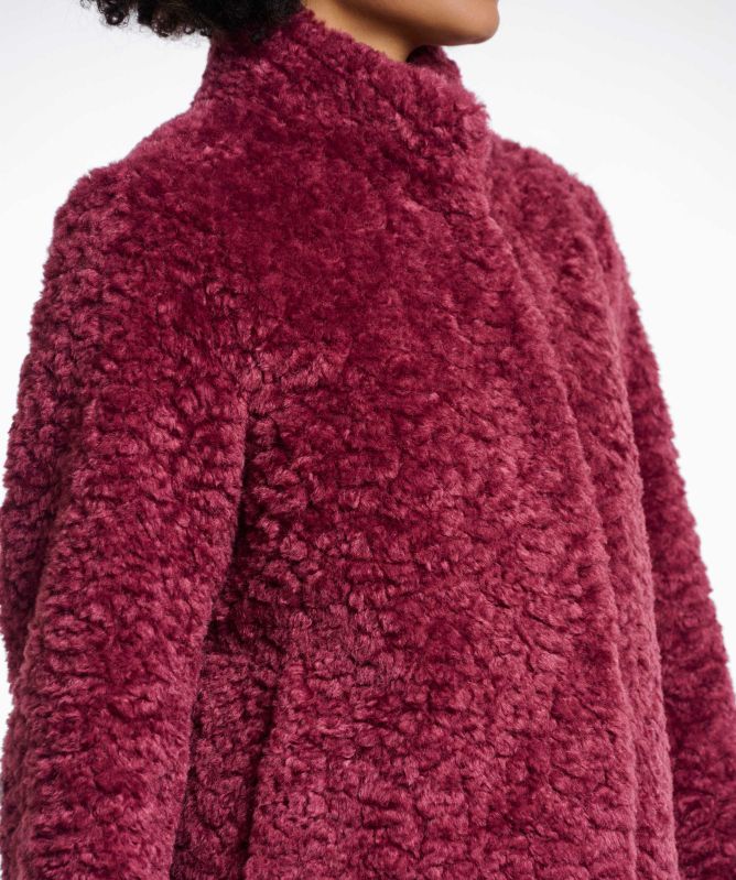 Rino and Pelle Faux Fur High Neck Jacket