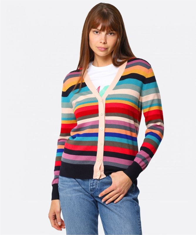 Paul Smith Stripe Wool Cardigan