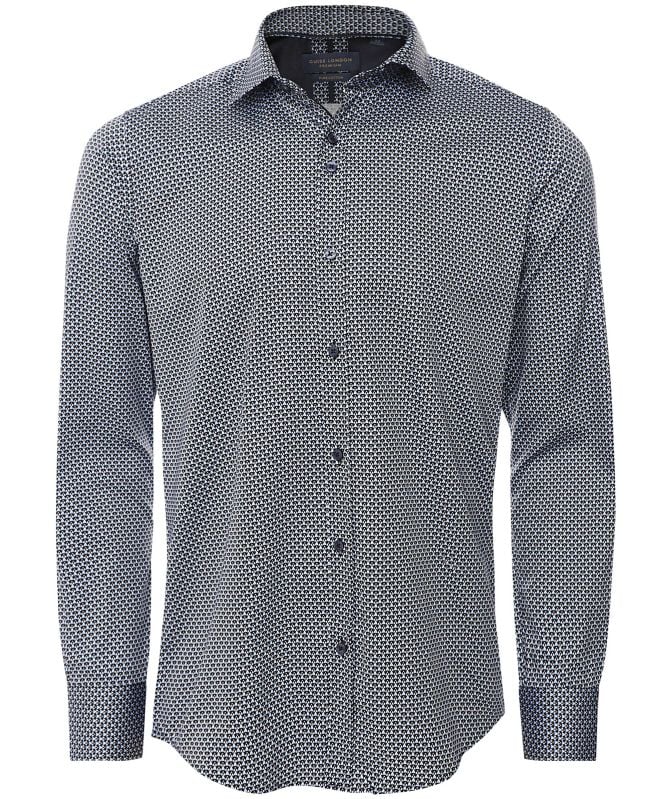 Guide London Slim Fit Geometric Shirt