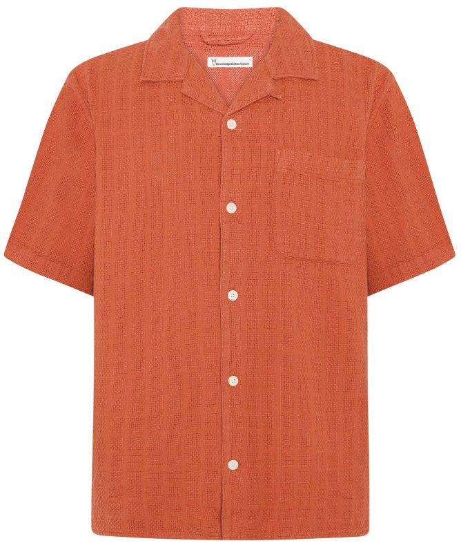 Knowledge Cotton Cotton Structure Shirt