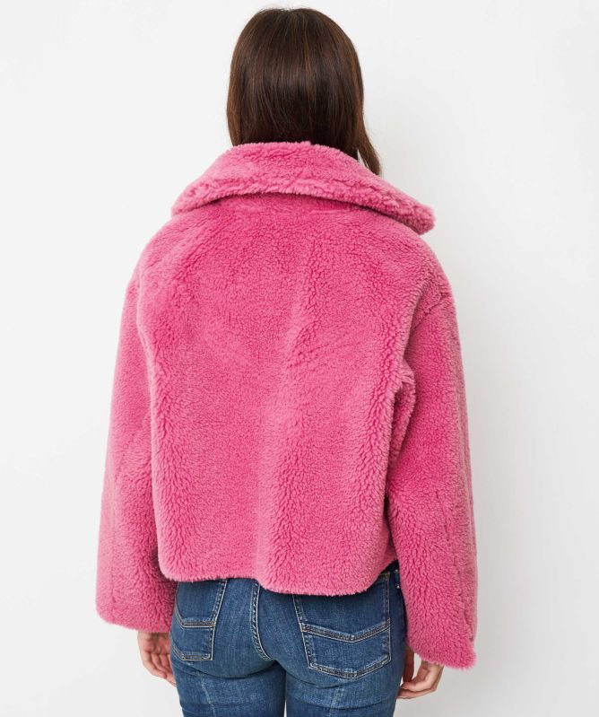 Jakke Vera Faux Shearling Aviator Jacket