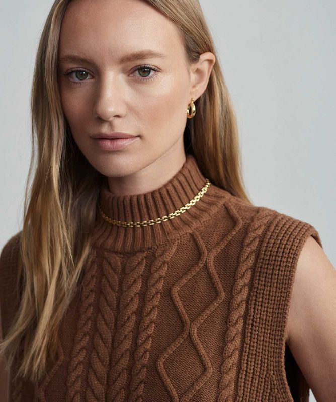 Varley Joilette Roll Neck Vest