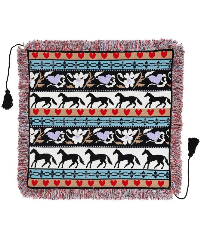 Hayley Menzies Annie Merino Jacquard Fringed Scarf