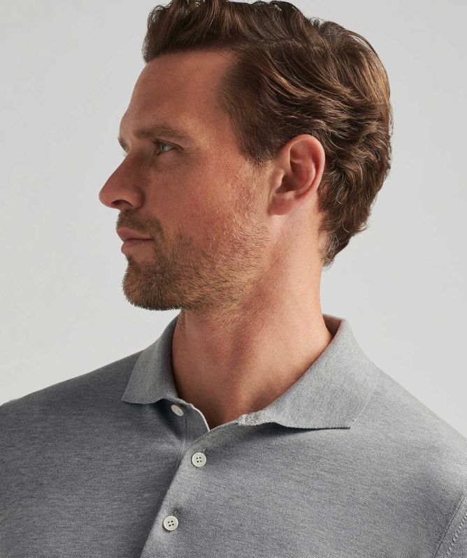 Peter Millar Sea Island Cotton Polo Jumper